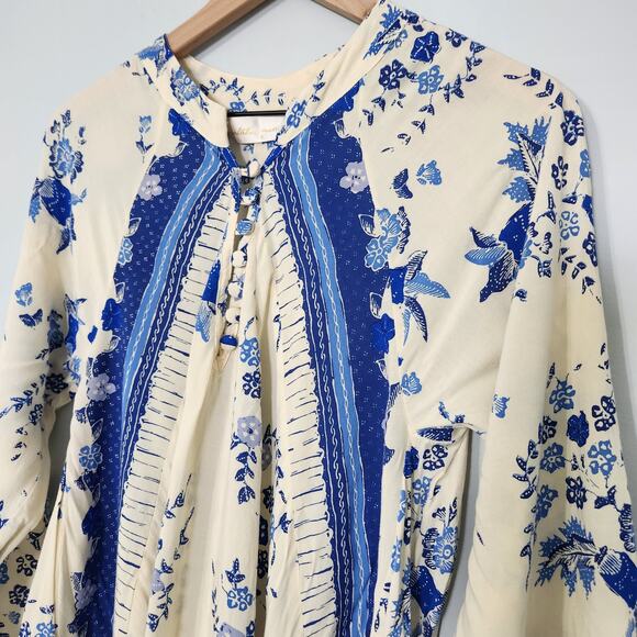 Natalie Martin Fiore Short Dress in Posey Print Bluebell Floral, Small - Picture 4 of 13